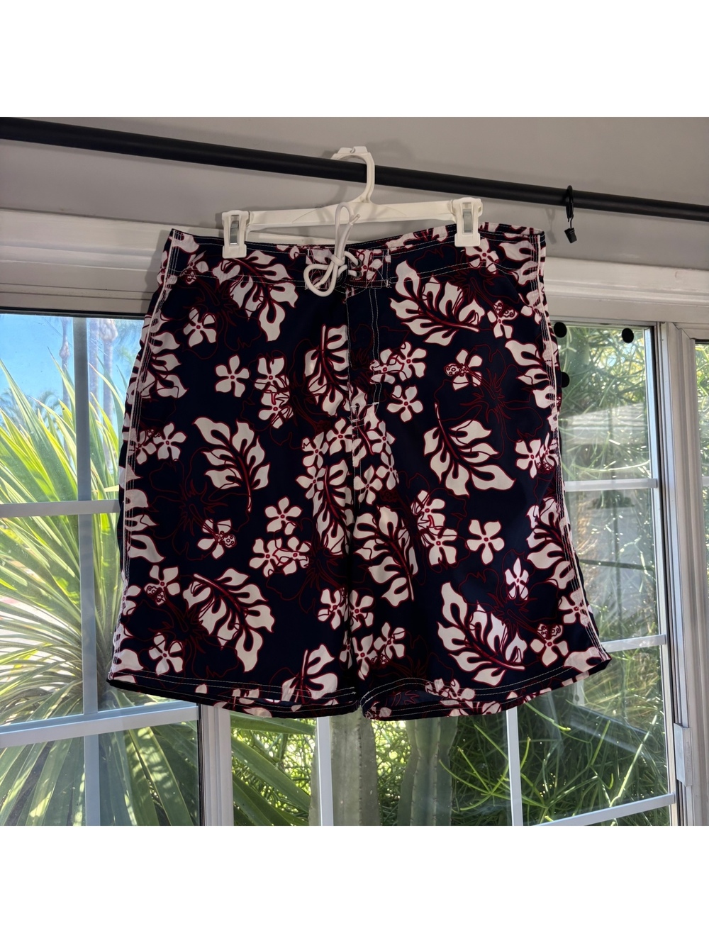 Old Navy floral swim trunks